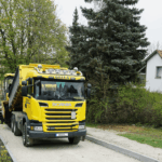 Transporte Grixa - 3-Achs-Seitenkipper mit Bagger